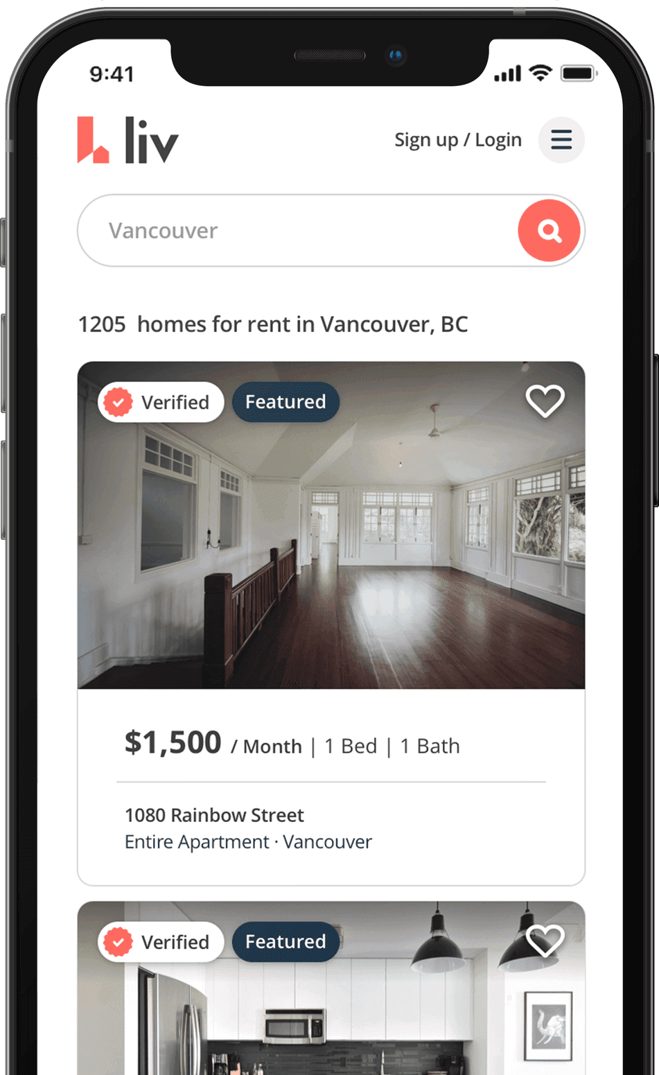 liv.rent Apartment rental app